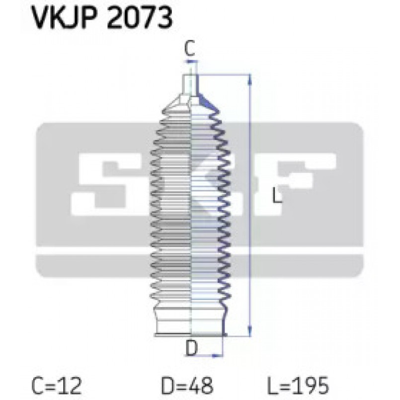 VKJP 2073 SKF - Пильовик привідного валу